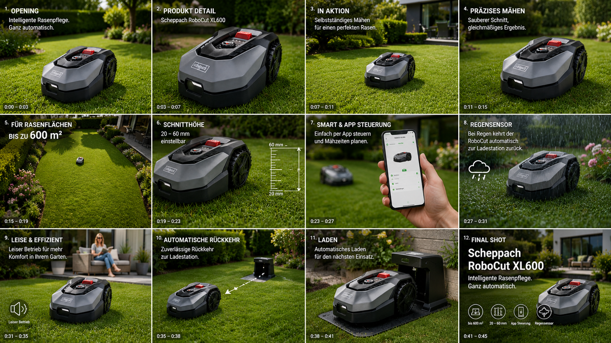 Scheppach RoboCut XL 600 Mähroboter/ Ausverkauf Neuware